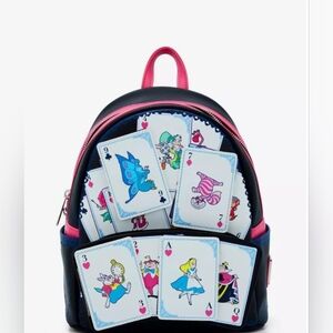 Loungefly Alice In Wonderland Playing Cards Backpack